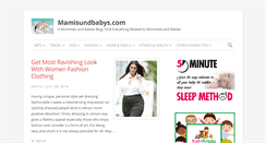 Desktop Screenshot of mamisundbabys.com